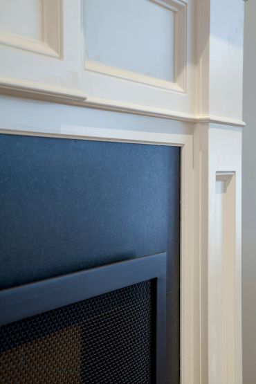 Upholstered wall panel with architectural trim